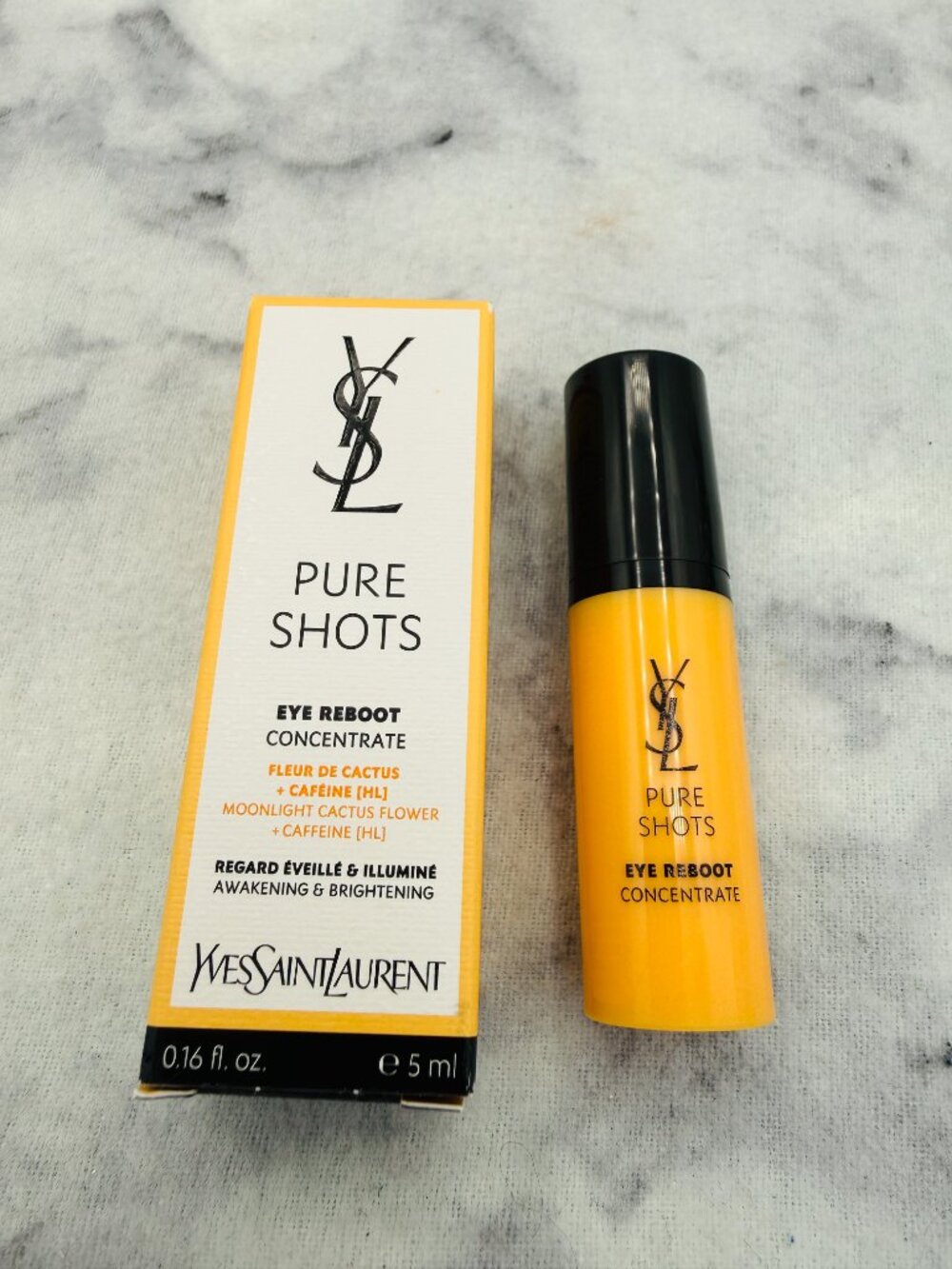 Yves Saint Laurent Skincare Set-Pure Shot Eye Reboot Concentrate,5ml-2pc-BOX-NEW - Picture 3 of 15